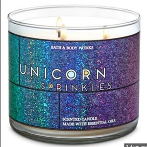 Bath and Body works Unicorn Sprinkles 3 wick candl